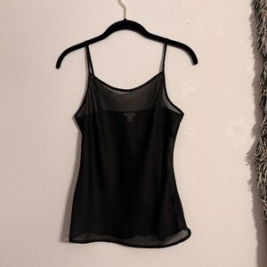 Apt. 9 • Elegant Black Sheer Camisole Top • Women’s Small